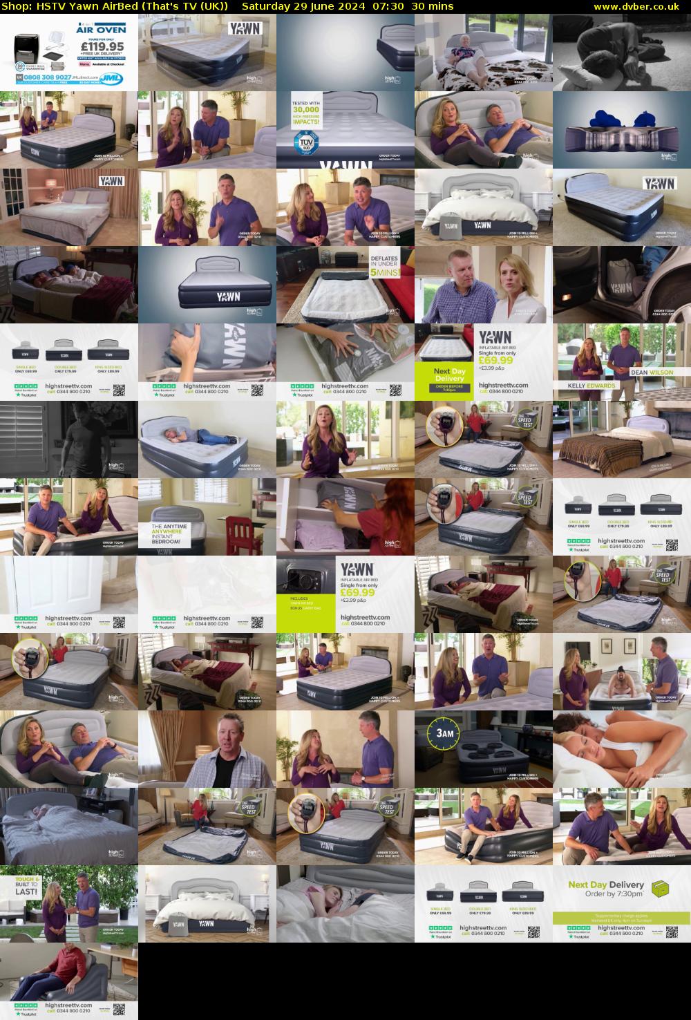 Shop: HSTV Yawn AirBed (That's TV (UK)) Saturday 29 June 2024 07:30 - 08:00