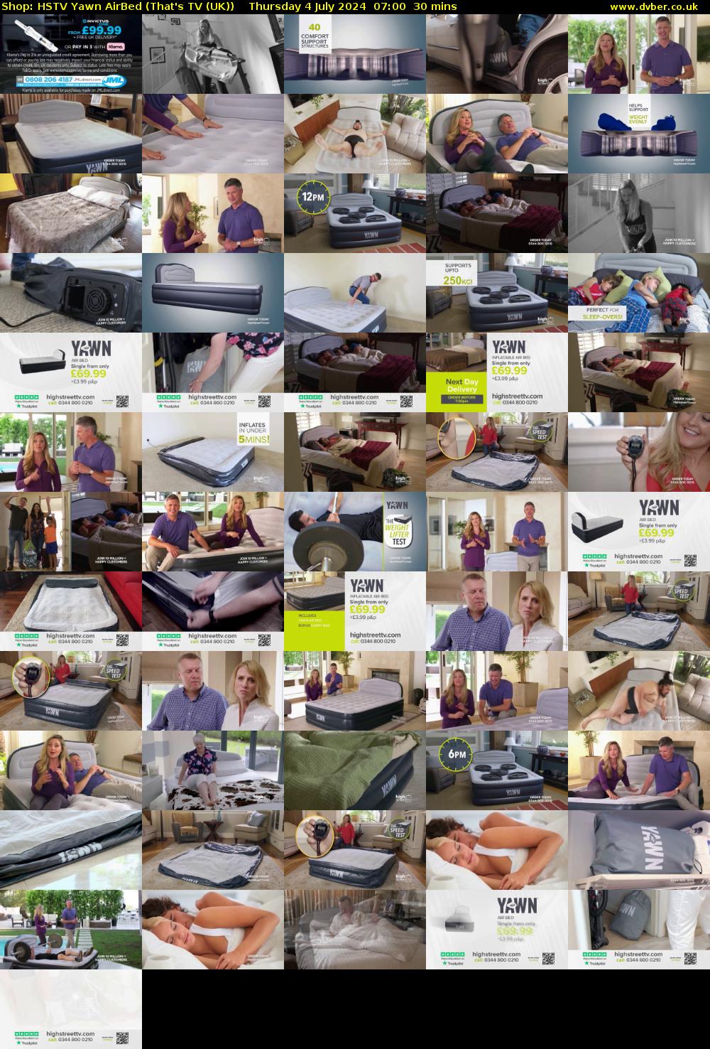 Shop: HSTV Yawn AirBed (That's TV (UK)) Thursday 4 July 2024 07:00 - 07:30
