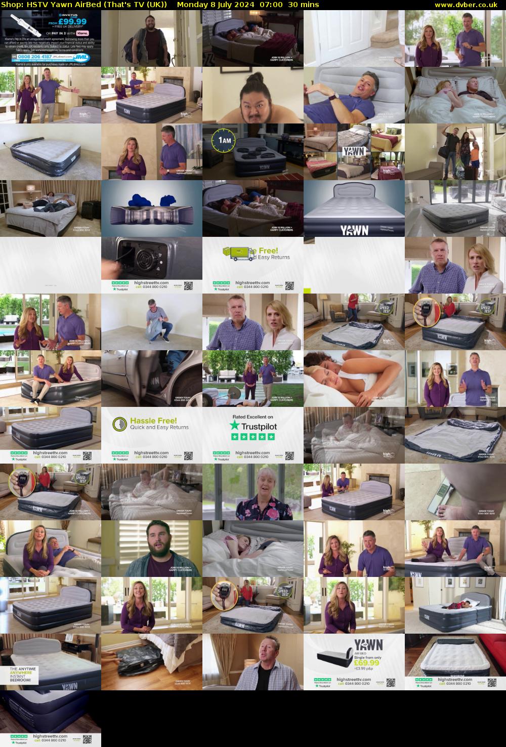 Shop: HSTV Yawn AirBed (That's TV (UK)) Monday 8 July 2024 07:00 - 07:30