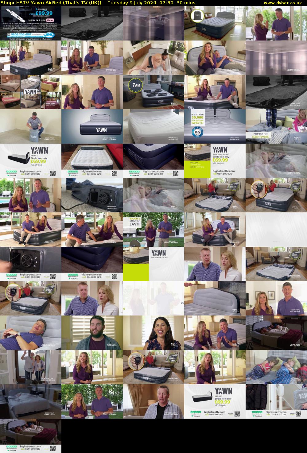 Shop: HSTV Yawn AirBed (That's TV (UK)) Tuesday 9 July 2024 07:30 - 08:00