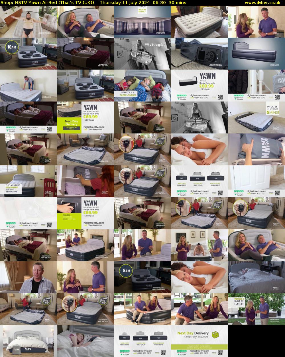 Shop: HSTV Yawn AirBed (That's TV (UK)) Thursday 11 July 2024 06:30 - 07:00