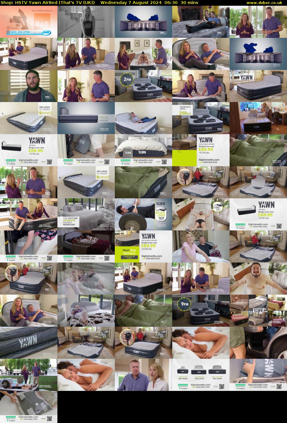 Shop: HSTV Yawn AirBed (That's TV (UK)) Wednesday 7 August 2024 06:30 - 07:00
