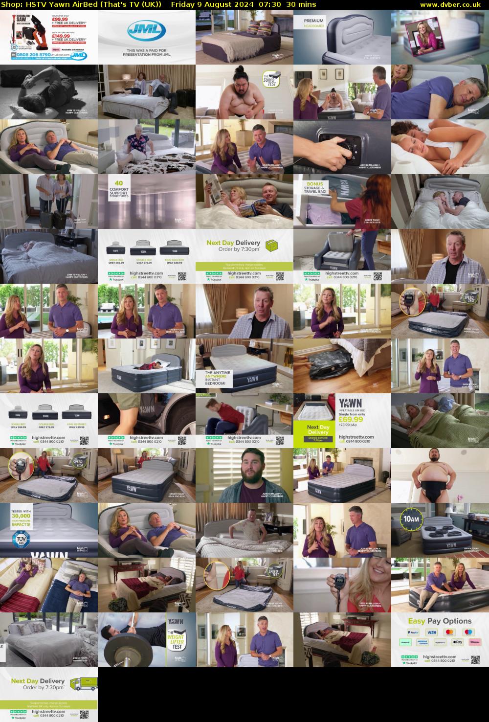 Shop: HSTV Yawn AirBed (That's TV (UK)) Friday 9 August 2024 07:30 - 08:00