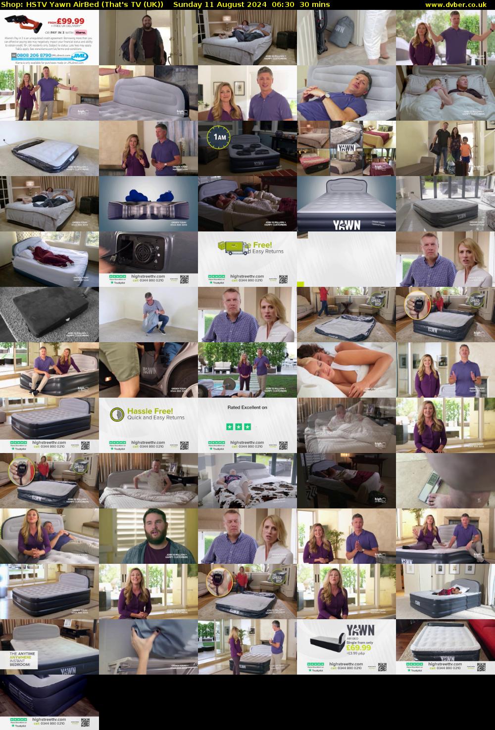 Shop: HSTV Yawn AirBed (That's TV (UK)) Sunday 11 August 2024 06:30 - 07:00