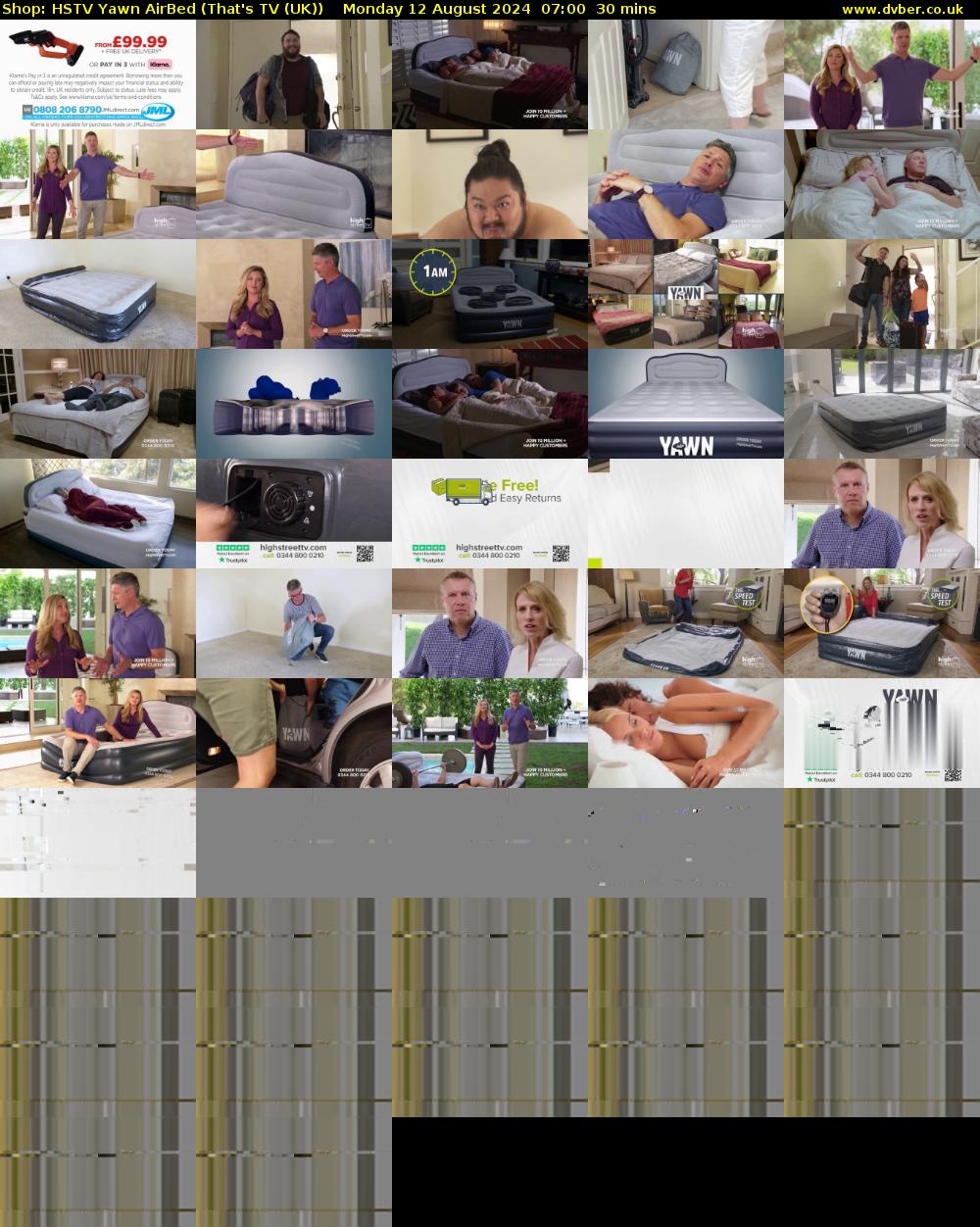 Shop: HSTV Yawn AirBed (That's TV (UK)) Monday 12 August 2024 07:00 - 07:30