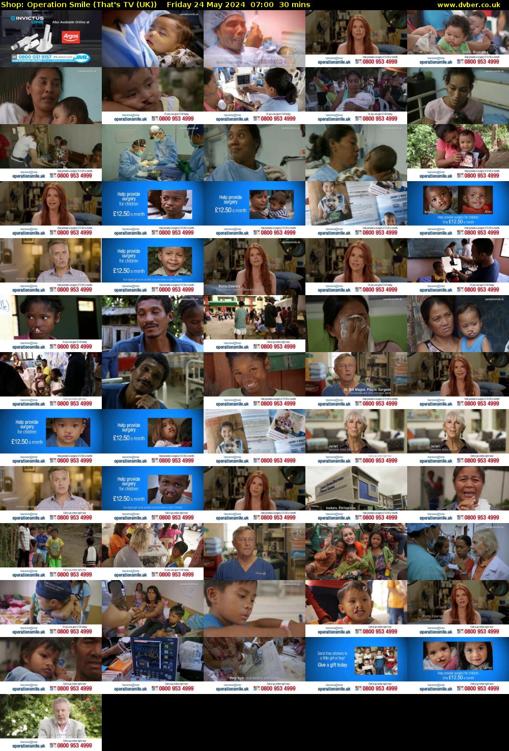 Shop: Operation Smile (That's TV (UK)) Friday 24 May 2024 07:00 - 07:30