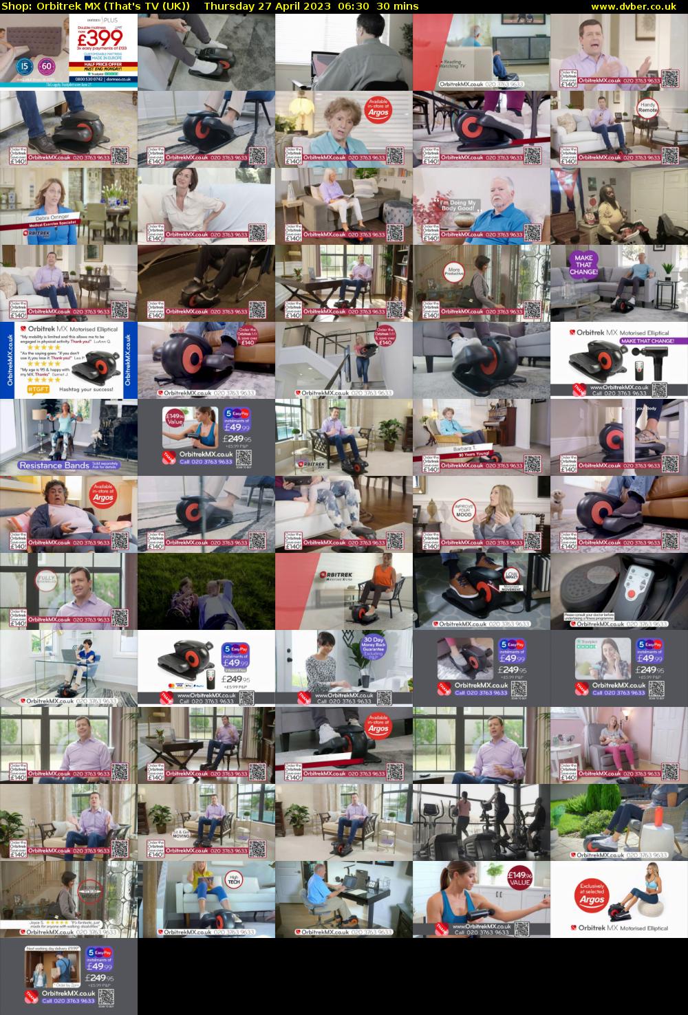 Shop: Orbitrek MX (That's TV (UK)) Thursday 27 April 2023 06:30 - 07:00