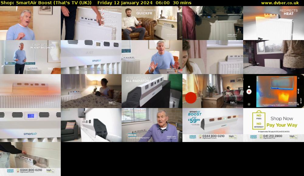 Shop: SmartAir Boost (That's TV (UK)) Friday 12 January 2024 06:00 - 06:30