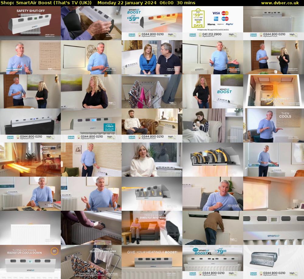 Shop: SmartAir Boost (That's TV (UK)) Monday 22 January 2024 06:00 - 06:30