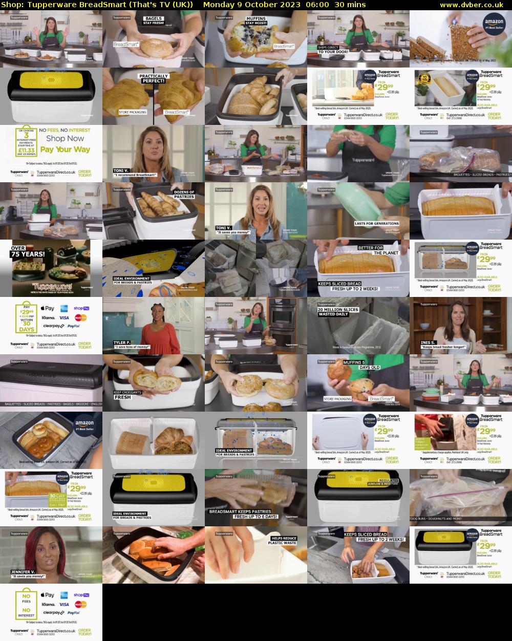 Shop: Tupperware BreadSmart (That's TV (UK)) Monday 9 October 2023 06:00 - 06:30