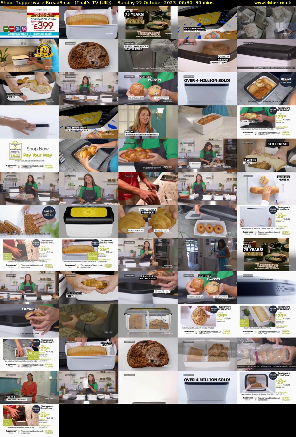 Shop: Tupperware BreadSmart (That's TV (UK)) Sunday 22 October 2023 06:30 - 07:00
