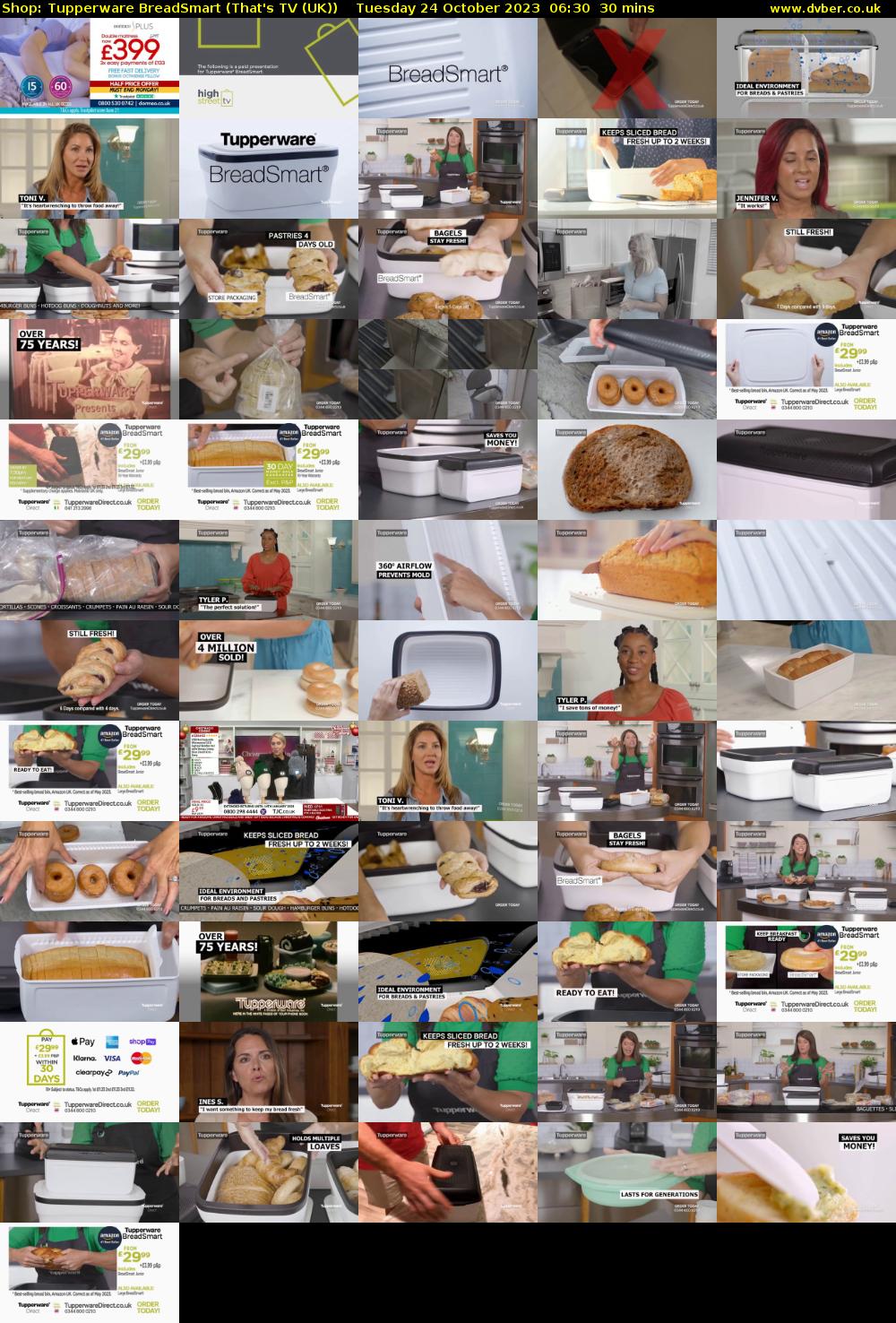 Shop: Tupperware BreadSmart (That's TV (UK)) Tuesday 24 October 2023 06:30 - 07:00