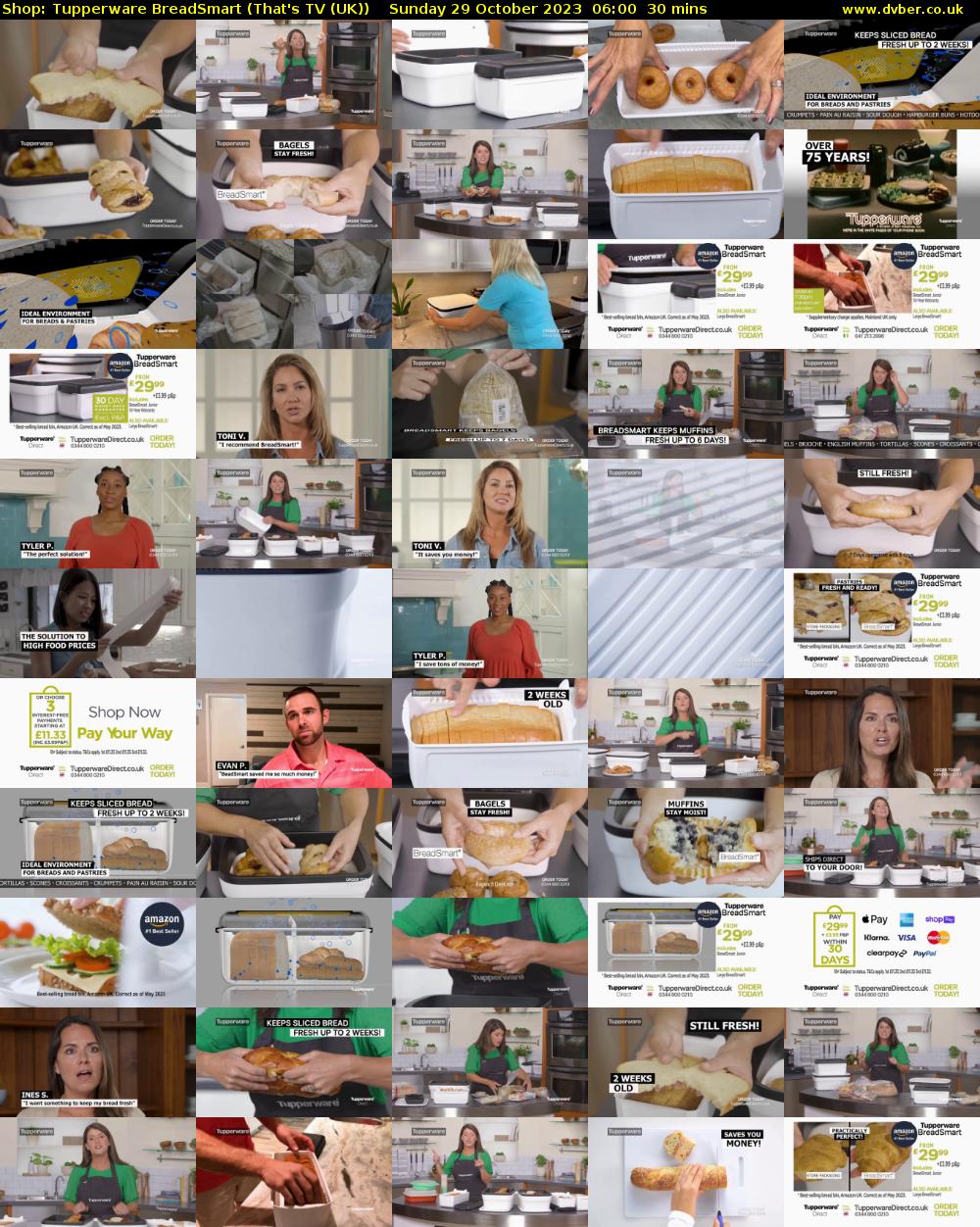 Shop: Tupperware BreadSmart (That's TV (UK)) Sunday 29 October 2023 06:00 - 06:30