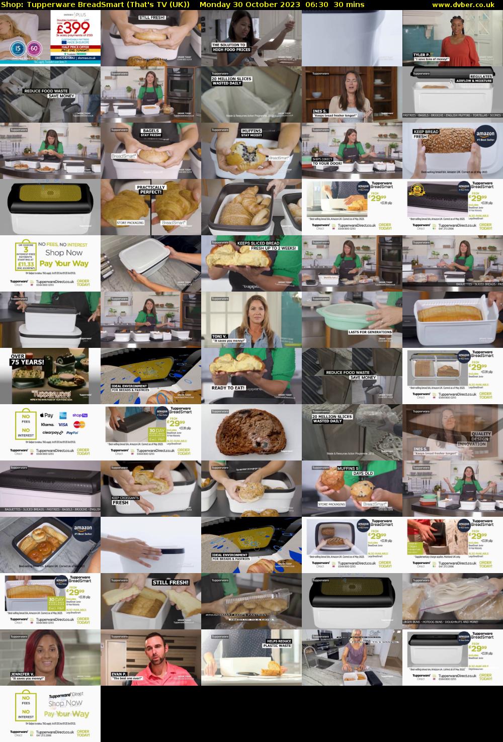 Shop: Tupperware BreadSmart (That's TV (UK)) Monday 30 October 2023 06:30 - 07:00