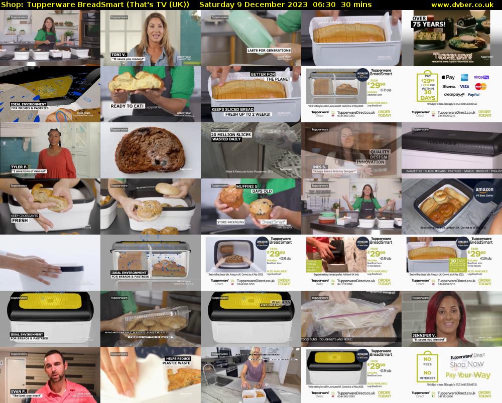 Shop: Tupperware BreadSmart (That's TV (UK)) Saturday 9 December 2023 06:30 - 07:00