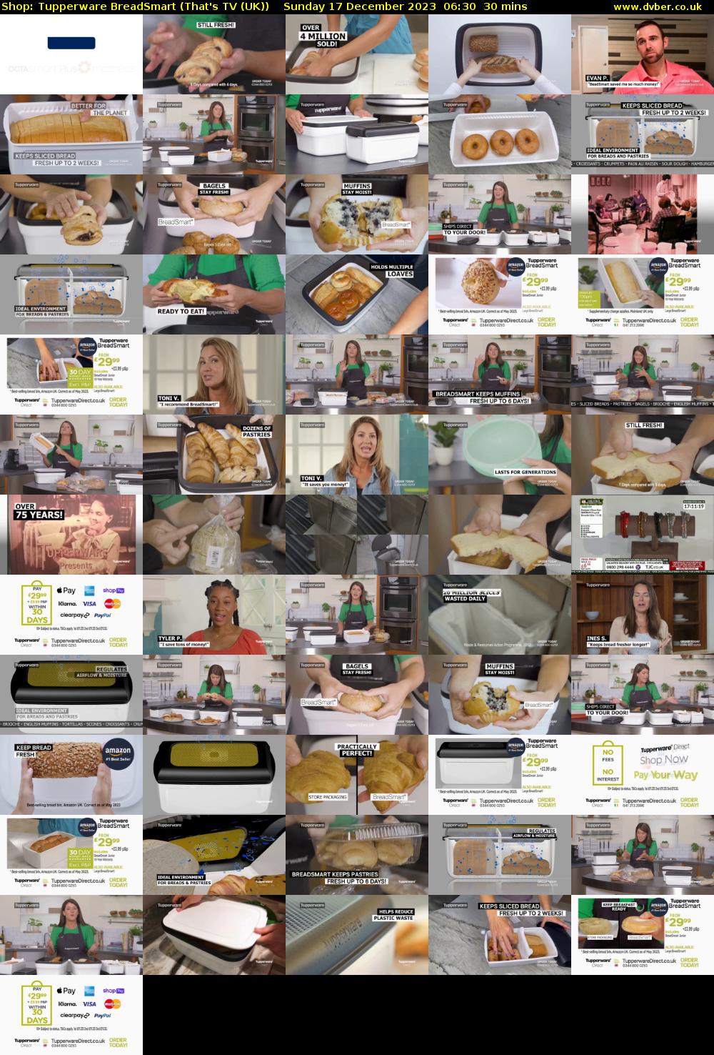 Shop: Tupperware BreadSmart (That's TV (UK)) Sunday 17 December 2023 06:30 - 07:00
