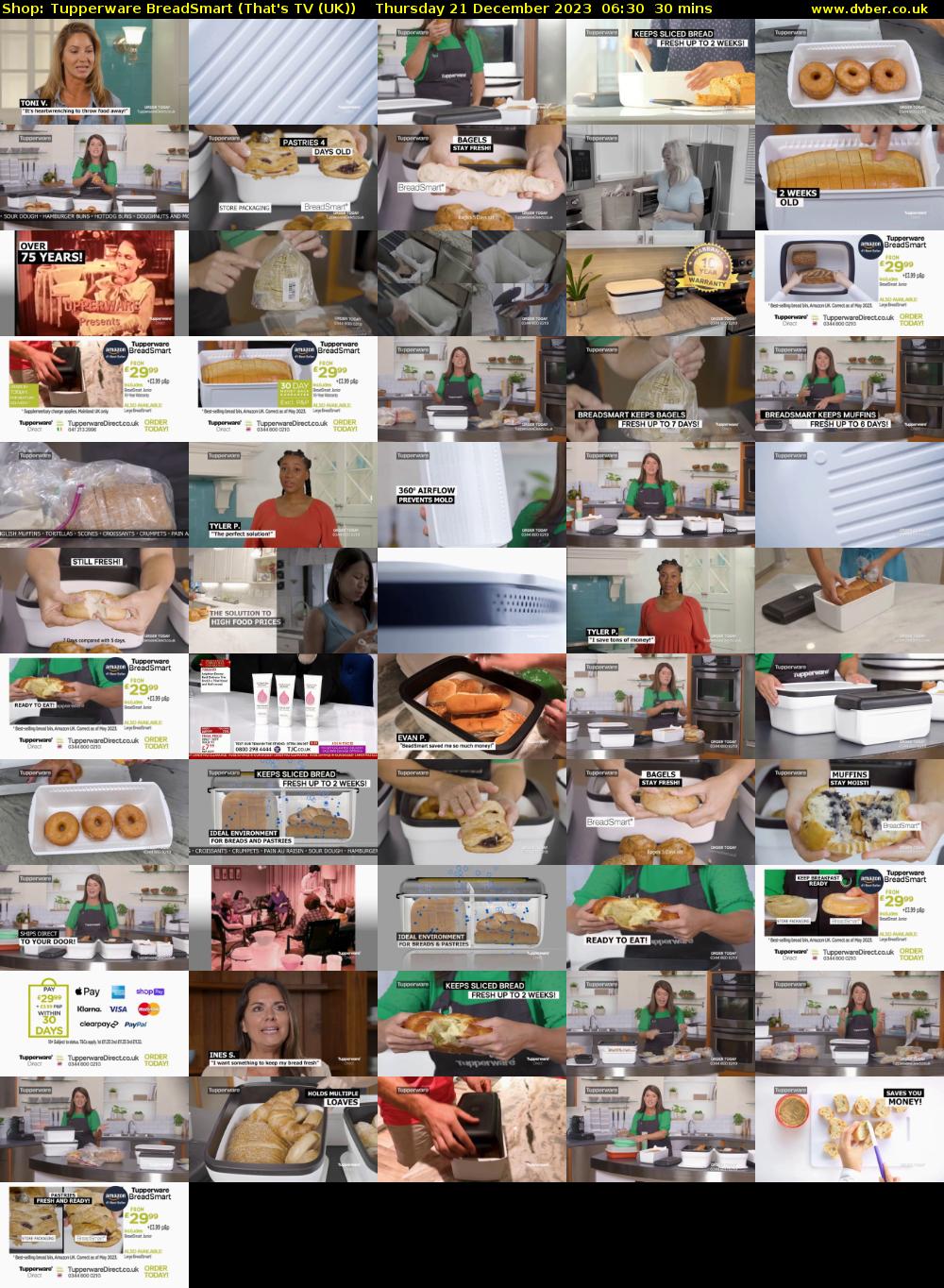 Shop: Tupperware BreadSmart (That's TV (UK)) Thursday 21 December 2023 06:30 - 07:00