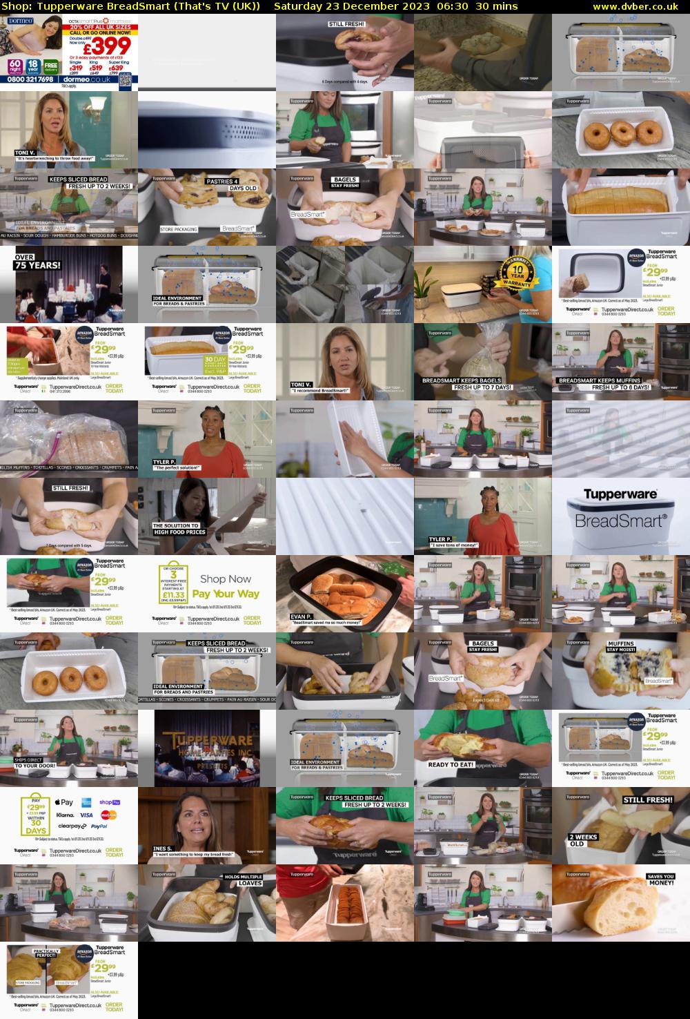Shop: Tupperware BreadSmart (That's TV (UK)) Saturday 23 December 2023 06:30 - 07:00