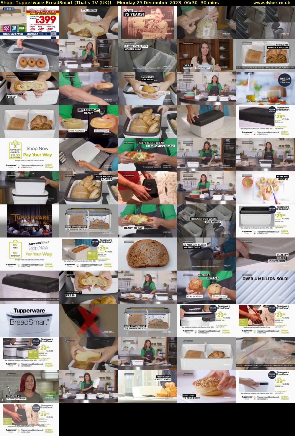 Shop: Tupperware BreadSmart (That's TV (UK)) Monday 25 December 2023 06:30 - 07:00