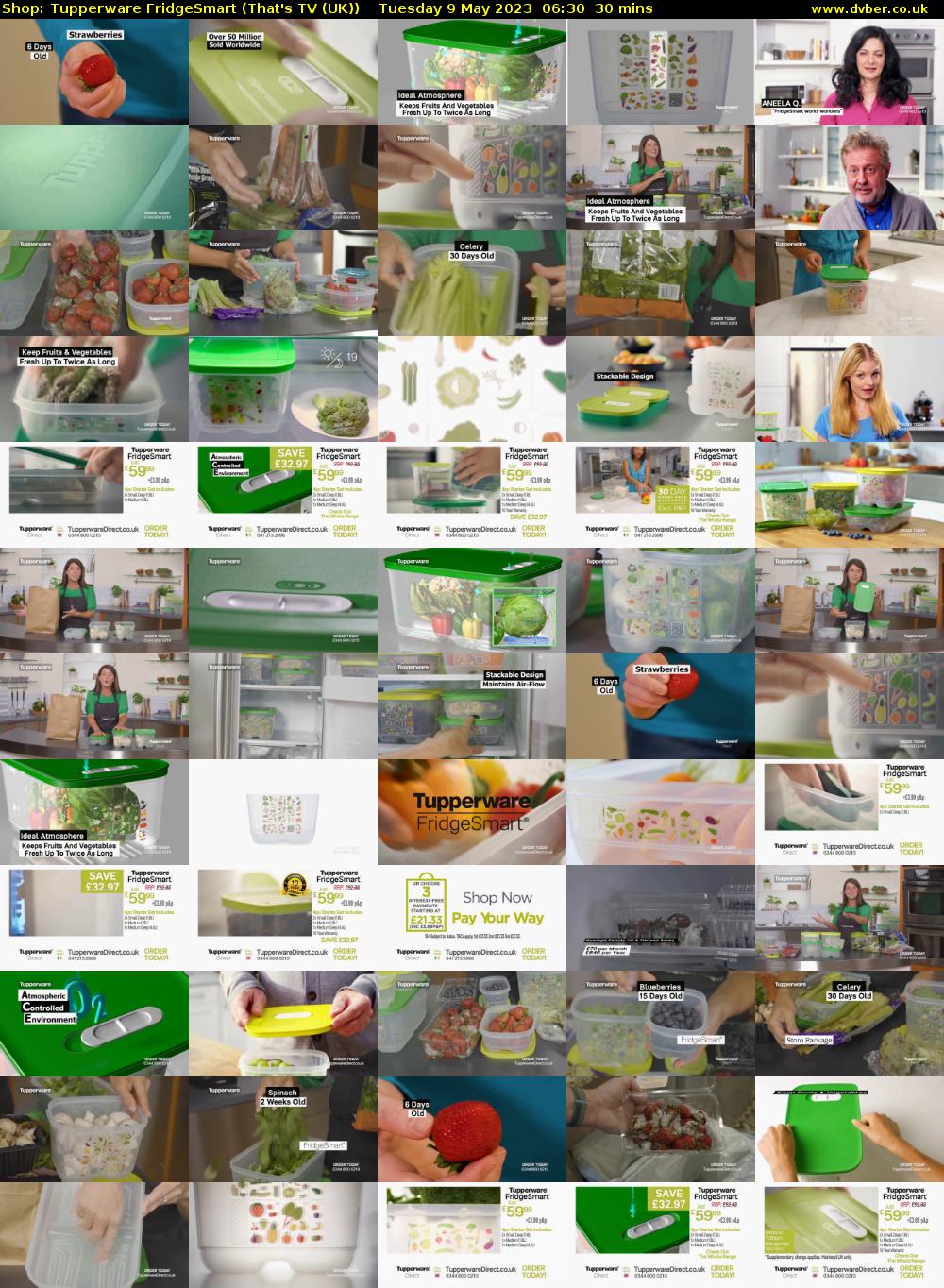 Shop: Tupperware FridgeSmart (That's TV (UK)) Tuesday 9 May 2023 06:30 - 07:00