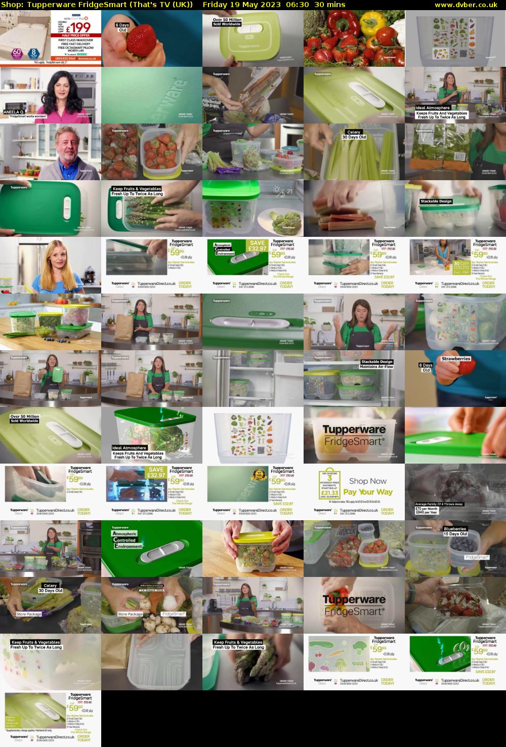 Shop: Tupperware FridgeSmart (That's TV (UK)) Friday 19 May 2023 06:30 - 07:00