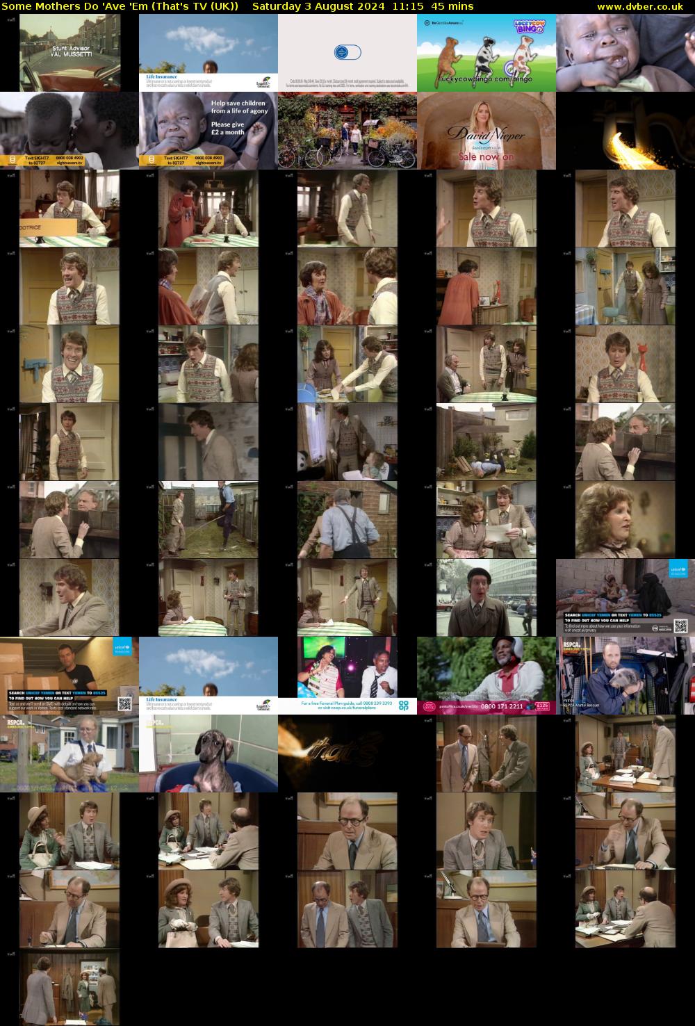 Some Mothers Do 'Ave 'Em (That's TV (UK)) Saturday 3 August 2024 11:15 - 12:00
