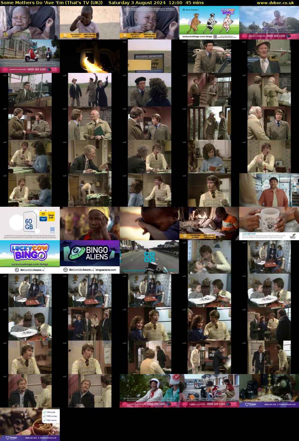 Some Mothers Do 'Ave 'Em (That's TV (UK)) Saturday 3 August 2024 12:00 - 12:45