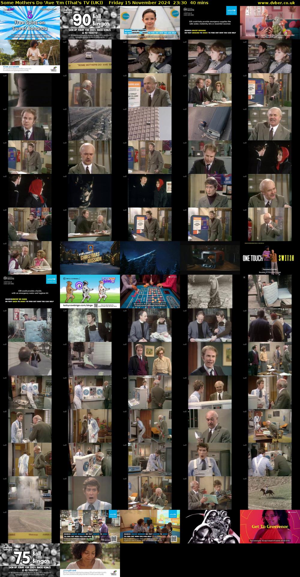 Some Mothers Do 'Ave 'Em (That's TV (UK)) Friday 15 November 2024 23:30 - 00:10