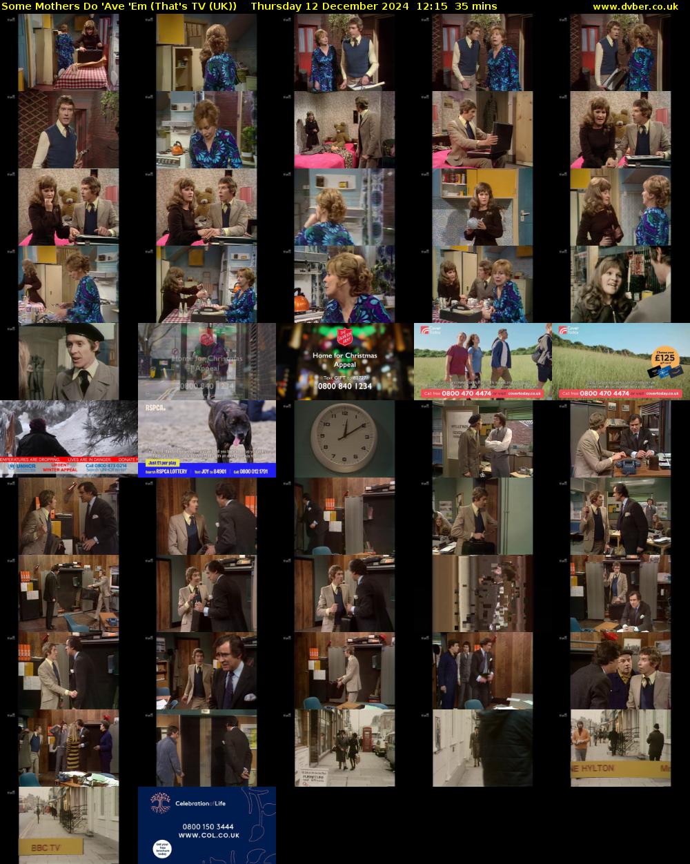 Some Mothers Do 'Ave 'Em (That's TV (UK)) Thursday 12 December 2024 12:15 - 12:50
