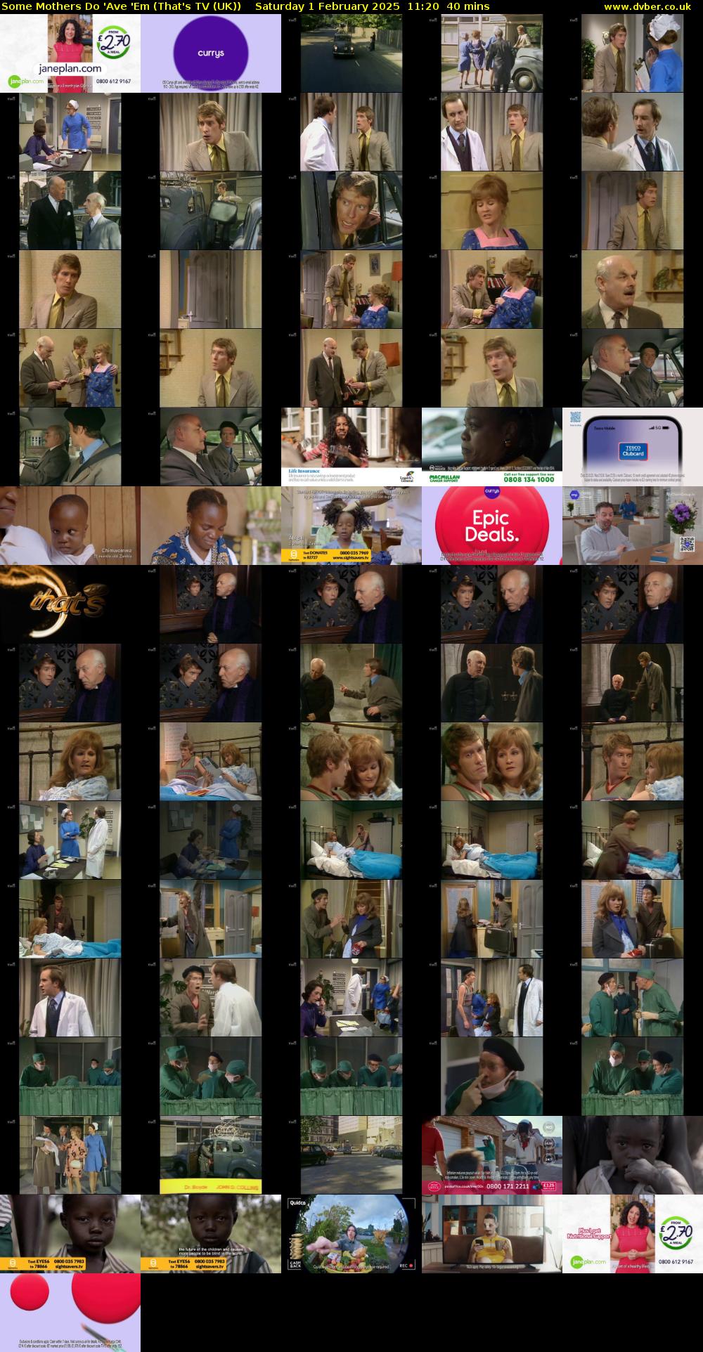 Some Mothers Do 'Ave 'Em (That's TV (UK)) Saturday 1 February 2025 11:20 - 12:00