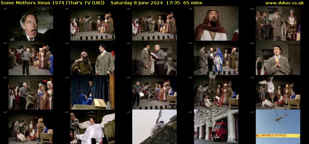 Some Mothers Xmas 1974 (That's TV (UK)) Saturday 8 June 2024 17:35 - 18:40