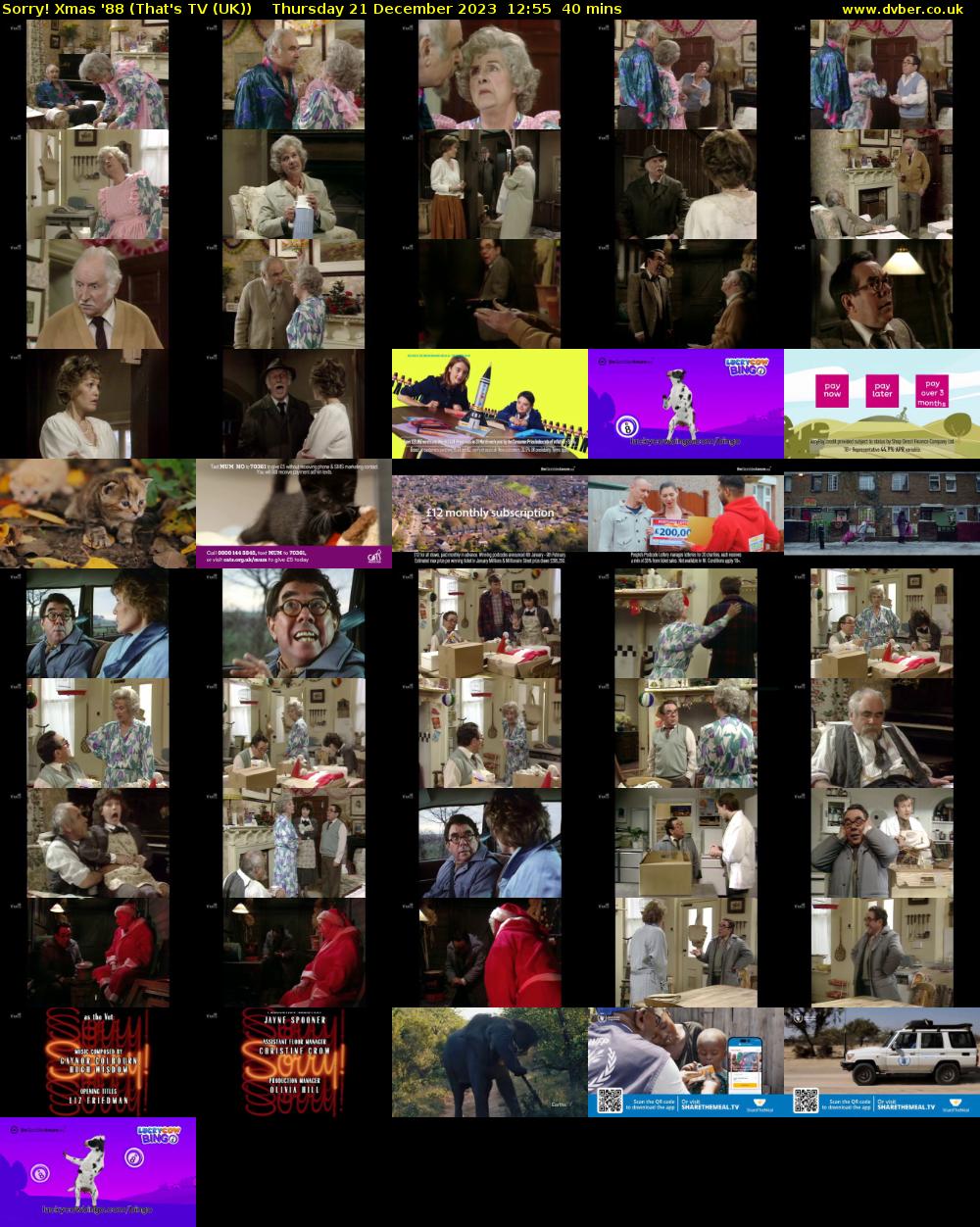 Sorry! Xmas '88 (That's TV (UK)) Thursday 21 December 2023 12:55 - 13:35
