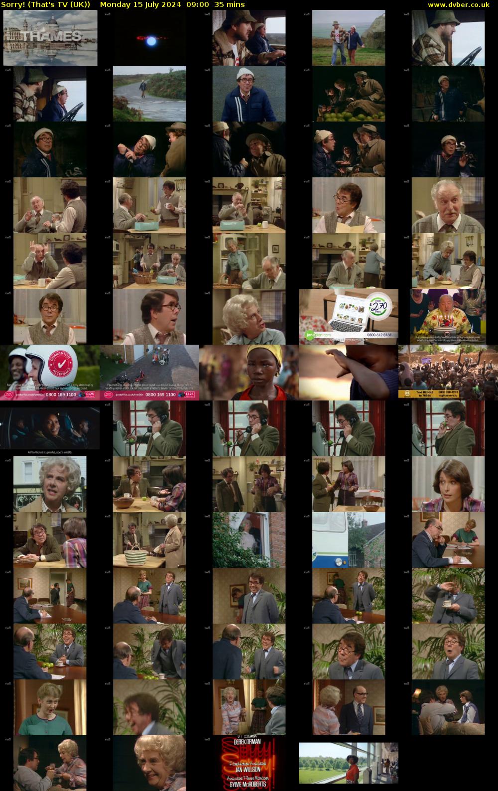 Sorry! (That's TV (UK)) Monday 15 July 2024 09:00 - 09:35