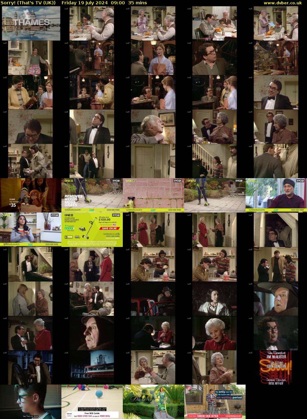 Sorry! (That's TV (UK)) Friday 19 July 2024 09:00 - 09:35