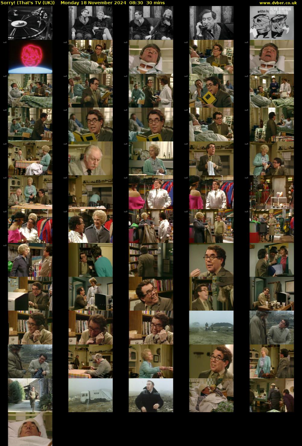 Sorry! (That's TV (UK)) Monday 18 November 2024 08:30 - 09:00