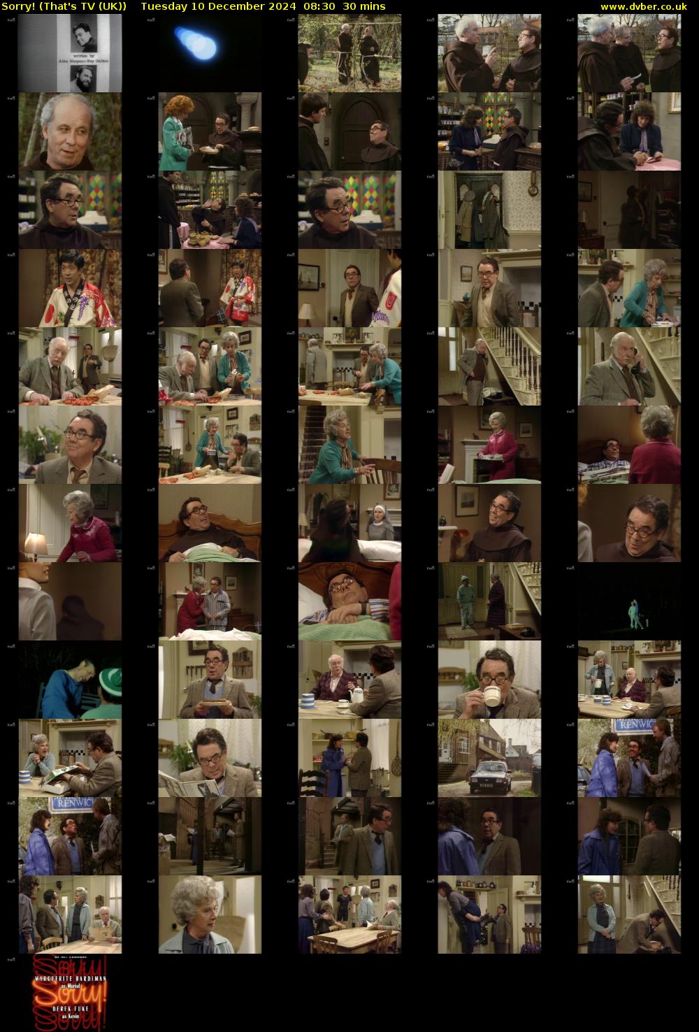 Sorry! (That's TV (UK)) Tuesday 10 December 2024 08:30 - 09:00