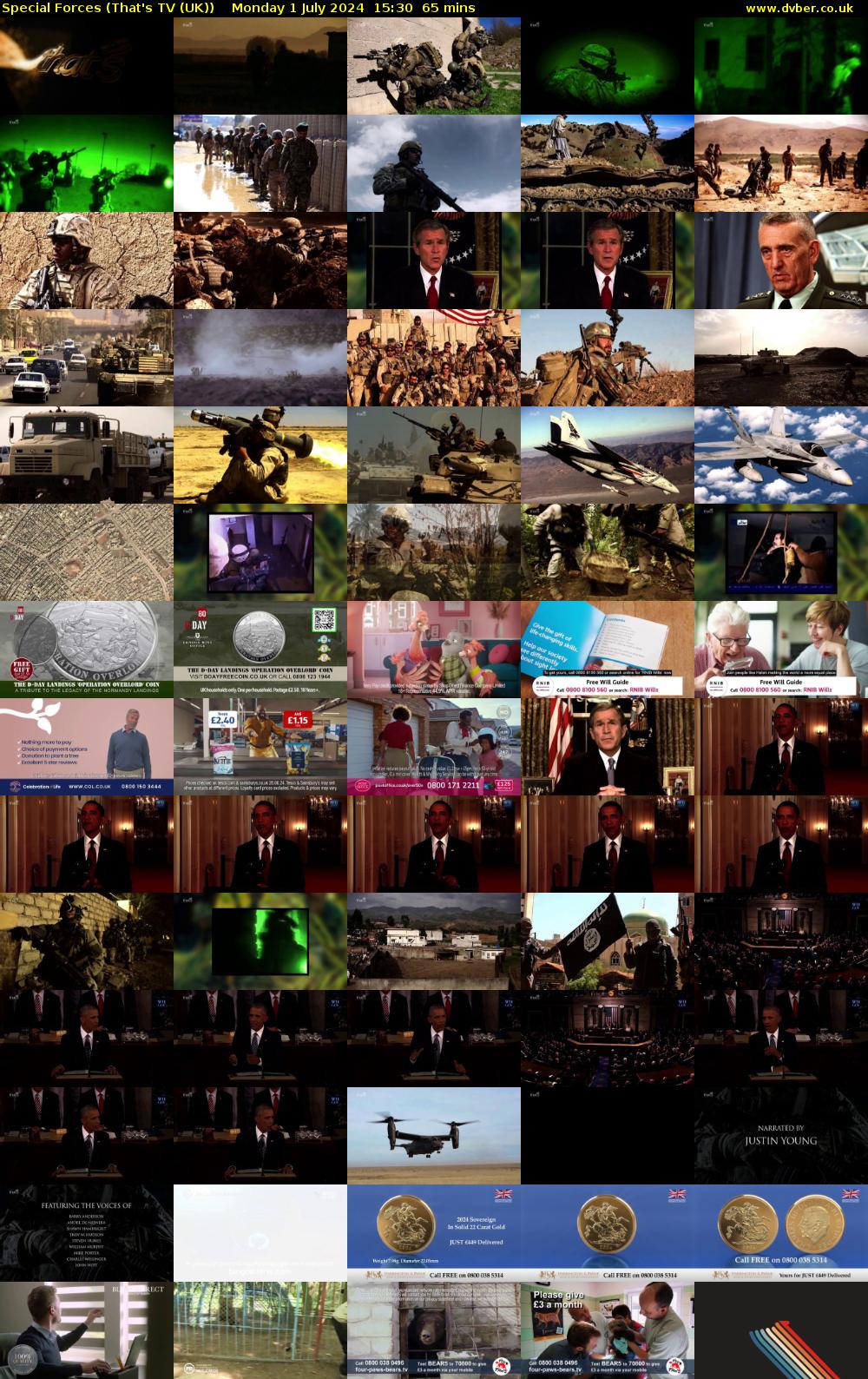 Special Forces (That's TV (UK)) Monday 1 July 2024 15:30 - 16:35
