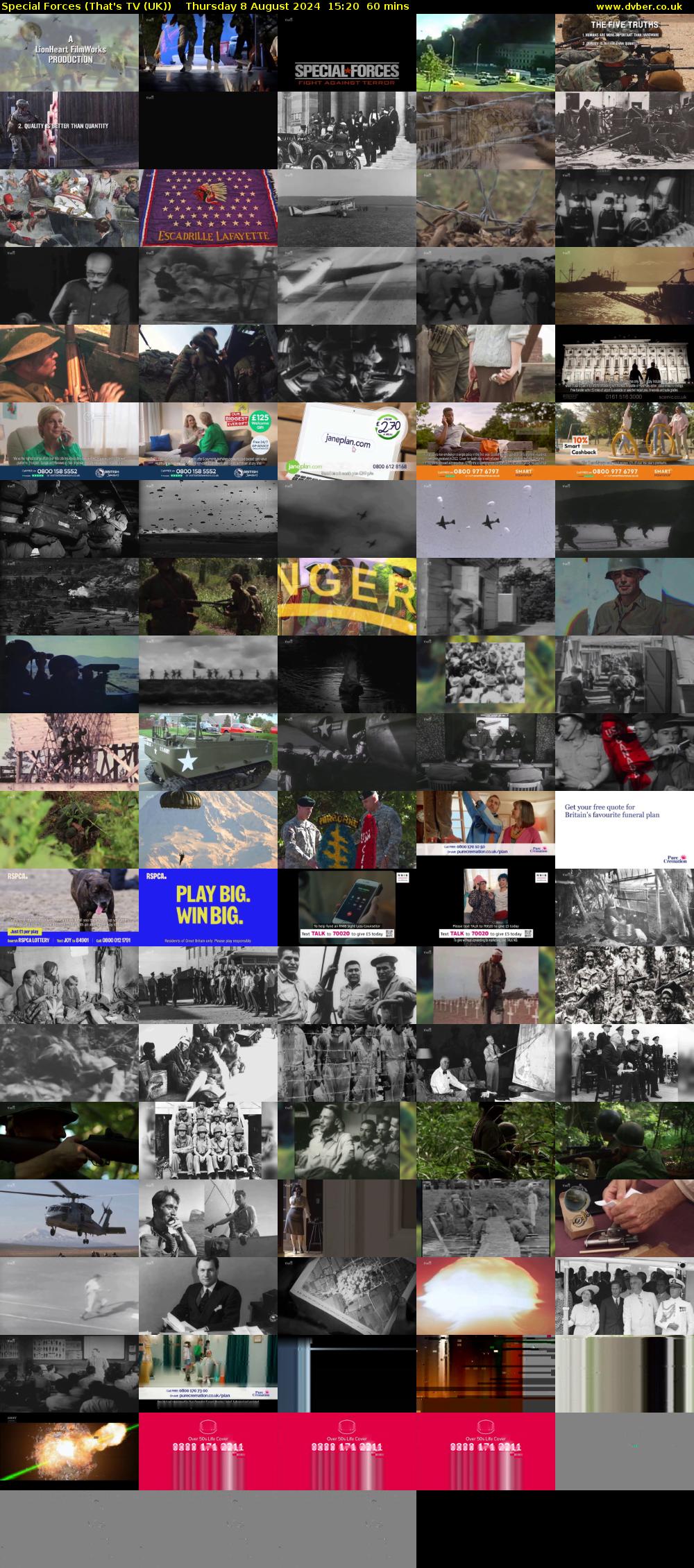 Special Forces (That's TV (UK)) Thursday 8 August 2024 15:20 - 16:20