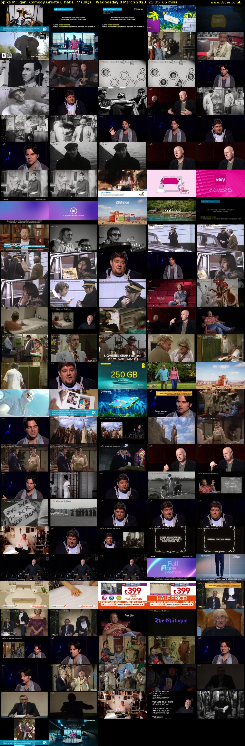 Spike Milligan: Comedy Greats (That's TV (UK)) Wednesday 8 March 2023 21:35 - 22:40