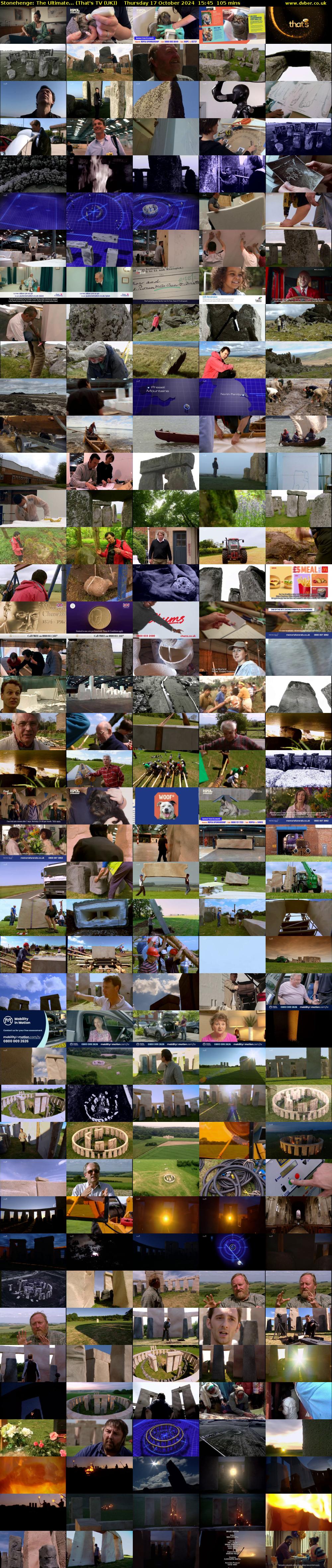 Stonehenge: The Ultimate... (That's TV (UK)) Thursday 17 October 2024 15:45 - 17:30