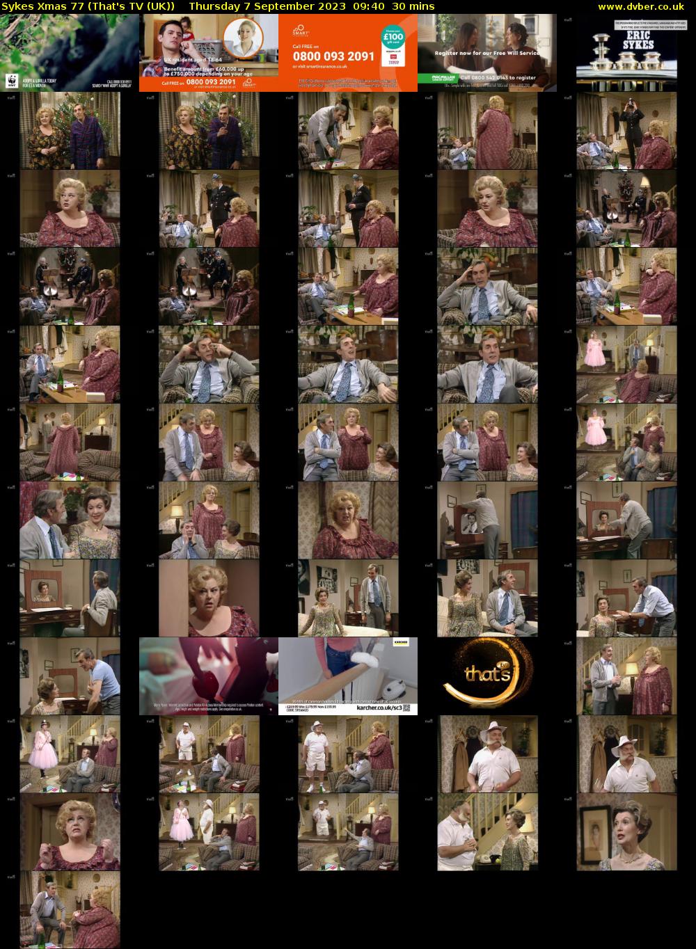 Sykes Xmas 77 (That's TV (UK)) Thursday 7 September 2023 09:40 - 10:10