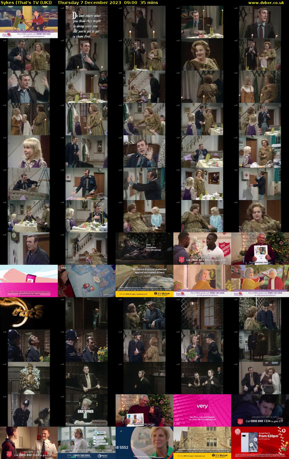 Sykes (That's TV (UK)) Thursday 7 December 2023 09:00 - 09:35