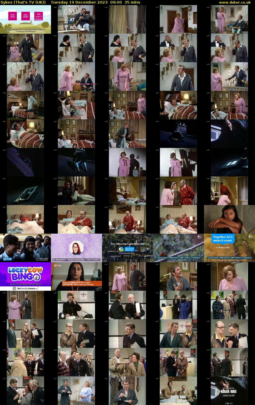 Sykes (That's TV (UK)) Tuesday 19 December 2023 09:00 - 09:35