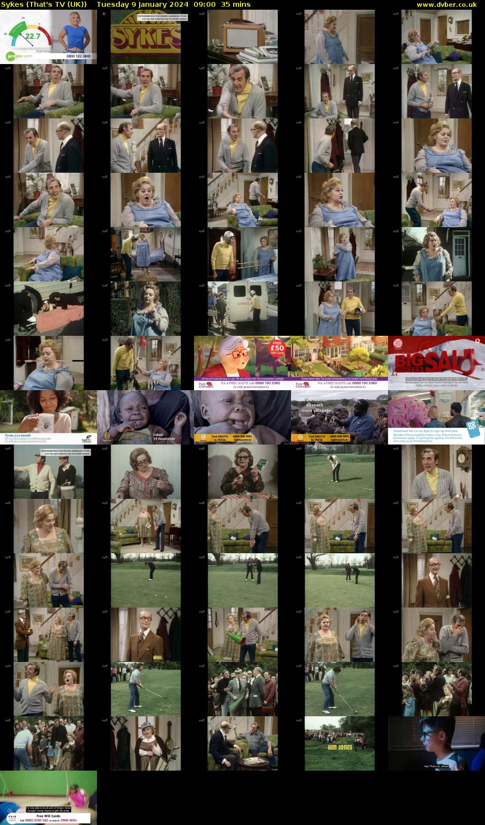 Sykes (That's TV (UK)) Tuesday 9 January 2024 09:00 - 09:35
