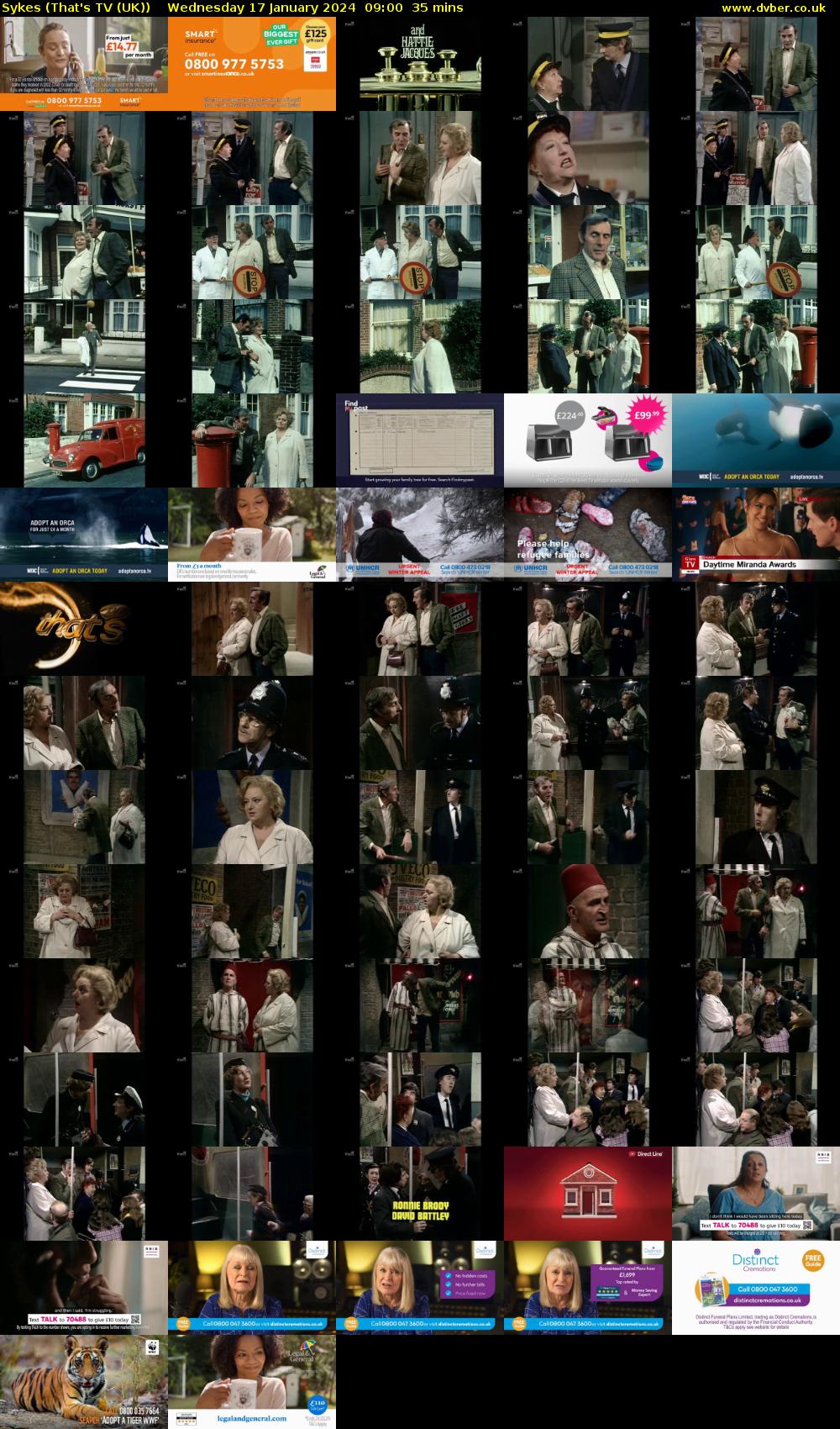 Sykes (That's TV (UK)) Wednesday 17 January 2024 09:00 - 09:35