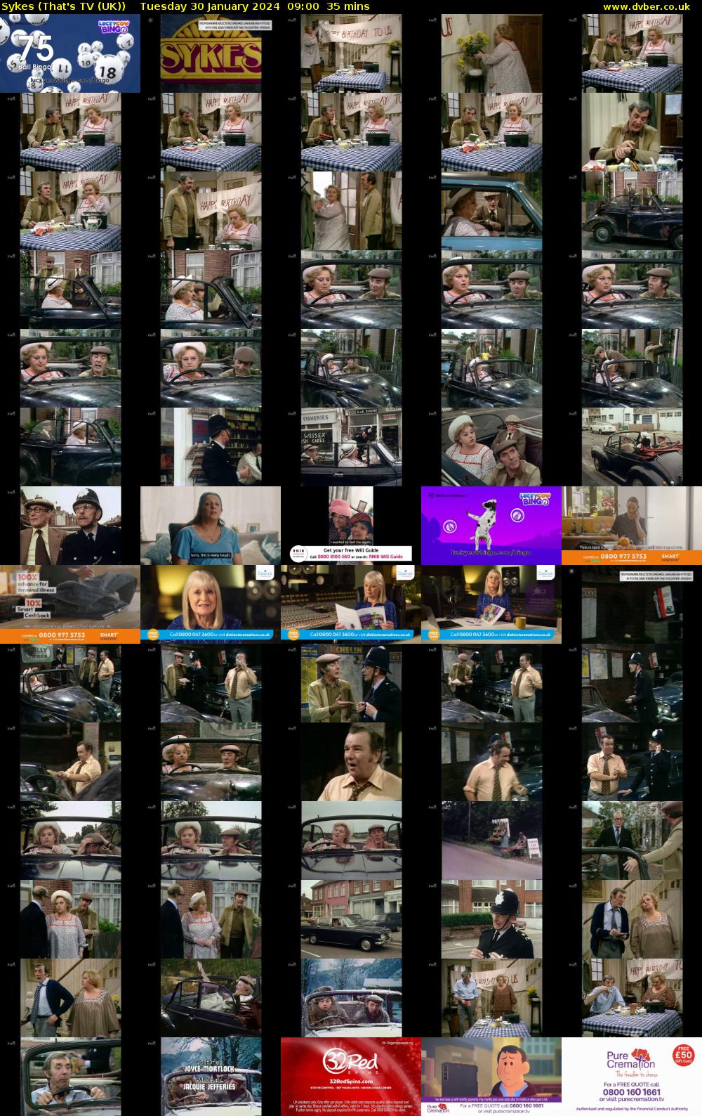 Sykes (That's TV (UK)) Tuesday 30 January 2024 09:00 - 09:35