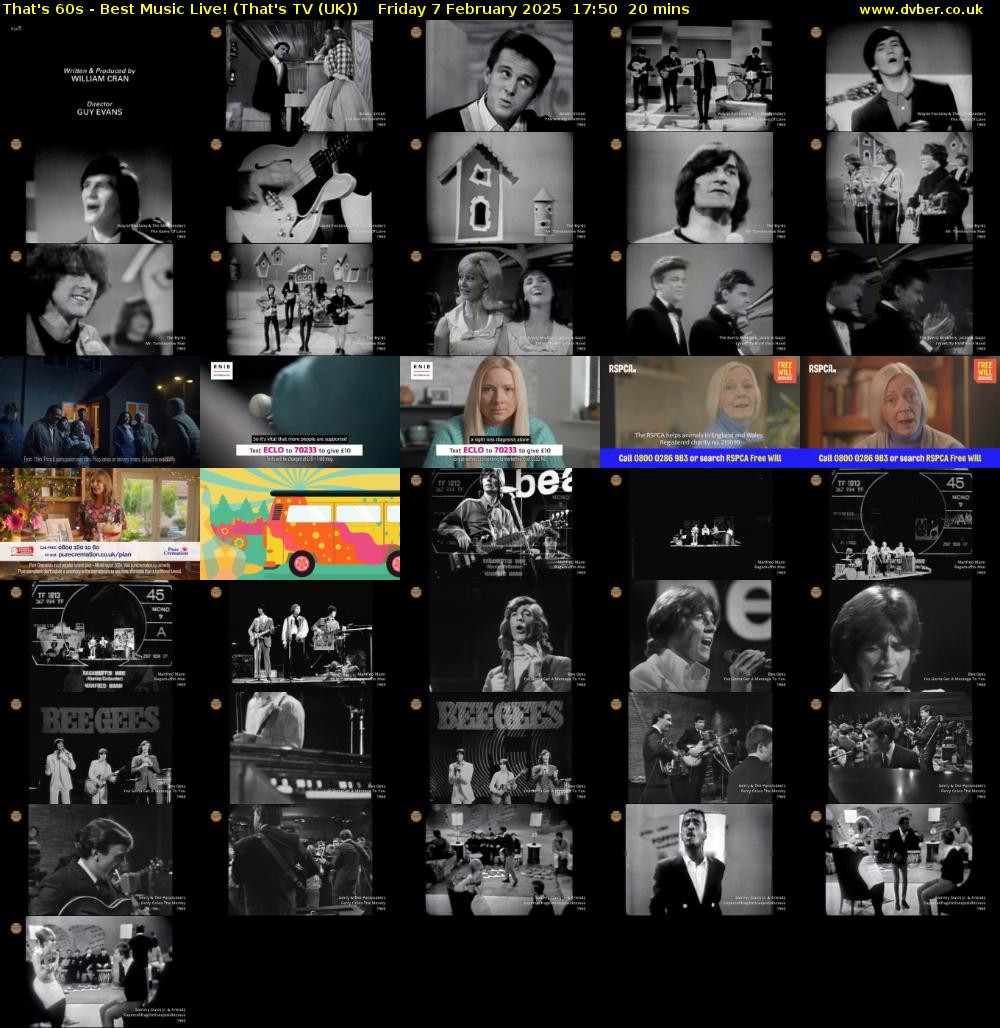 That's 60s - Best Music Live! (That's TV (UK)) Friday 7 February 2025 17:50 - 18:10