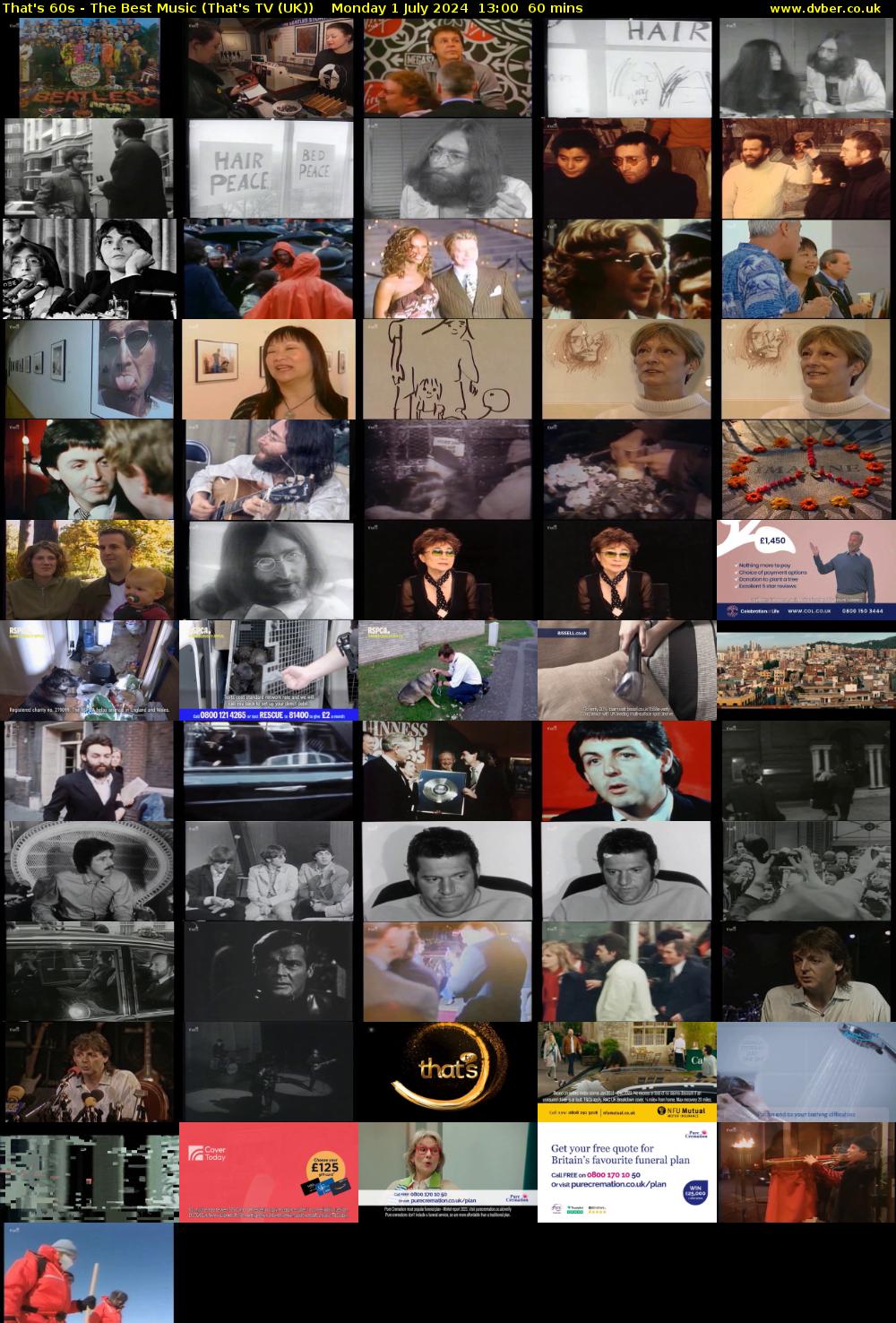 That's 60s - The Best Music (That's TV (UK)) Monday 1 July 2024 13:00 - 14:00