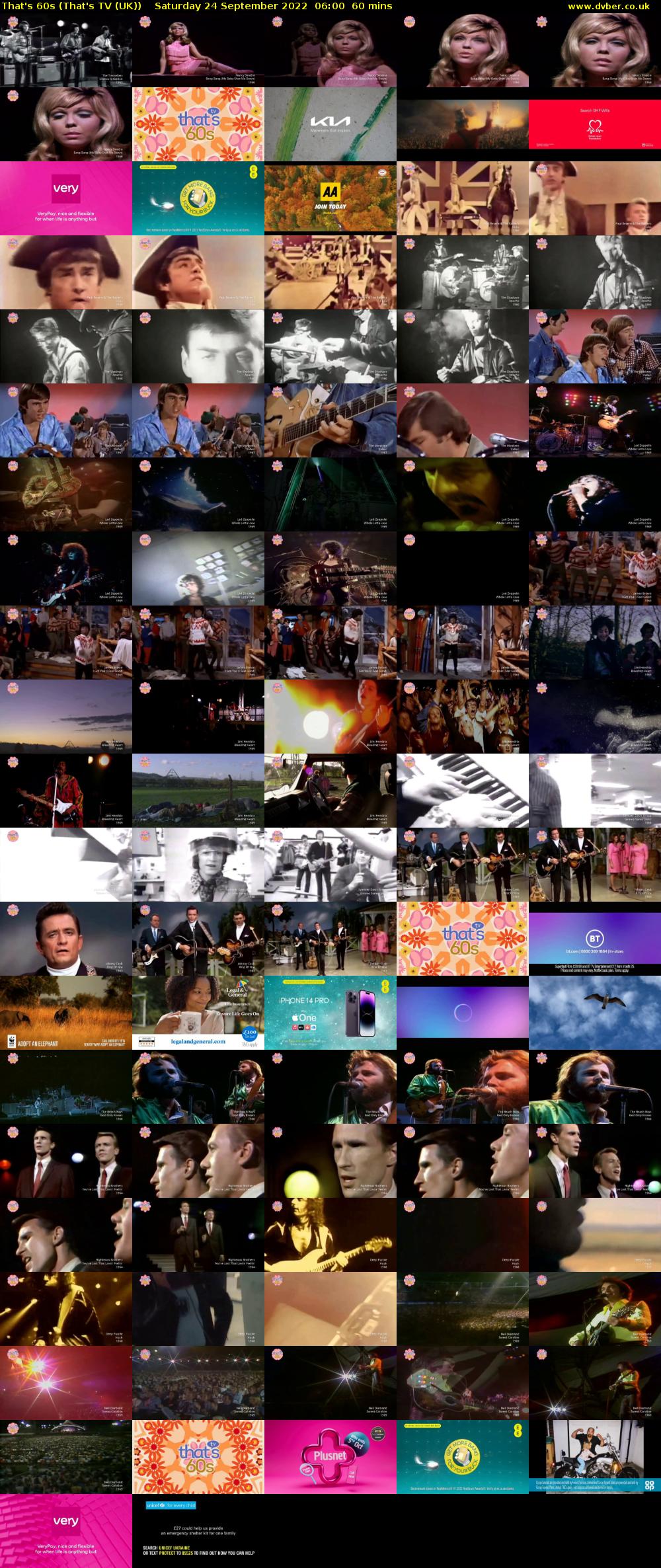 That's 60s (That's TV (UK)) Saturday 24 September 2022 06:00 - 07:00
