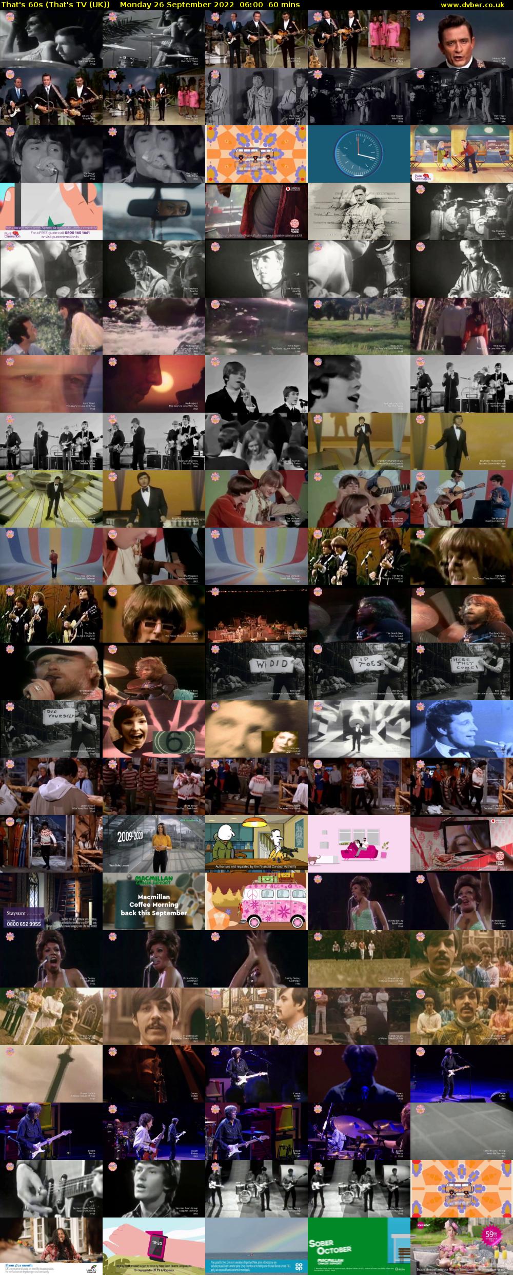 That's 60s (That's TV (UK)) Monday 26 September 2022 06:00 - 07:00